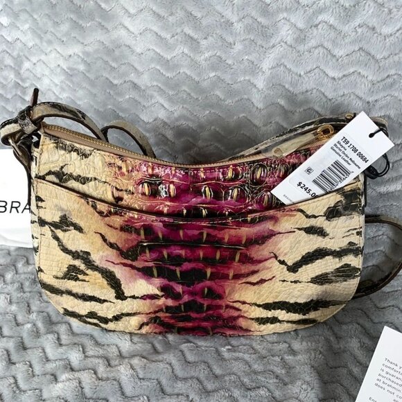 Brahmin Shayna Starlit Ombre Melbourne Croc Embossed Crossbody  NWT - Picture 14 of 16